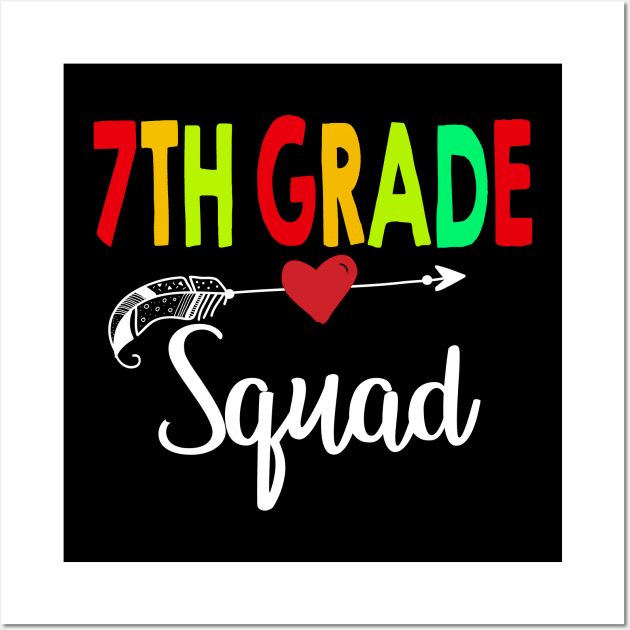 4th Grade Squad Teacher Back To School Wall Art by aaltadel